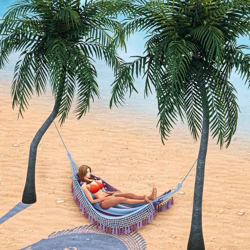 Галерея мода Сет Lazy Hammock #1